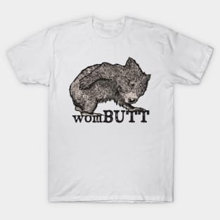 Wombutt Funny Wombat T-Shirt